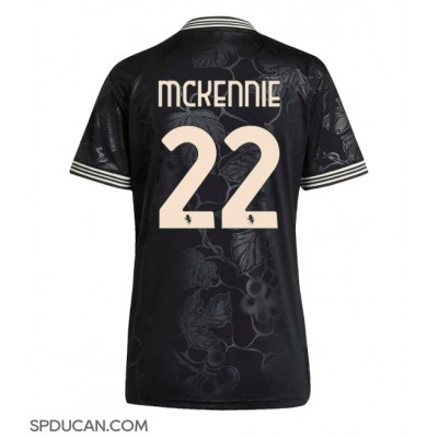 Zenski Nogometni Dres Juventus Weston McKennie #22 Rezervni 2025-26 Kratak Rukav Zenski Nogometni Dres Juventus Weston McKennie #22 Rezervni 2025-26 Kratak Rukav